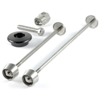 Pitlock Set 03 GA Fahrradsicherung für Vorderrad+Hinterrad und Ahead