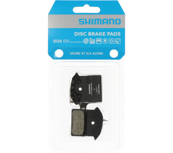 Shimano J03A Resin Schreibenbremsbeläge mit Kühlrippen 1 Paar