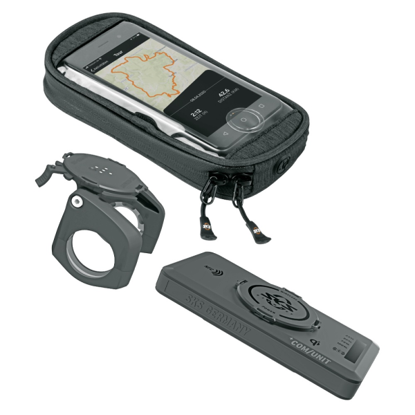 SKS Compit+ & Com/Smartbag Smartphonehalter + Tasche & Powerbank 5000 mAh mit NFC Chip