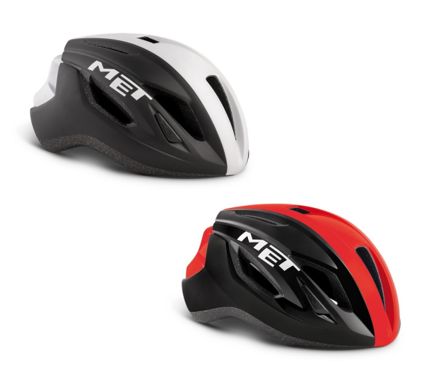 MET Strale Rennradhelm mit Drehverschluss und Reflexapplikation