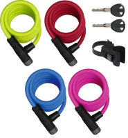 ABUS Primo 5510K Color Spiralkabelschloss 180cm lang mit...